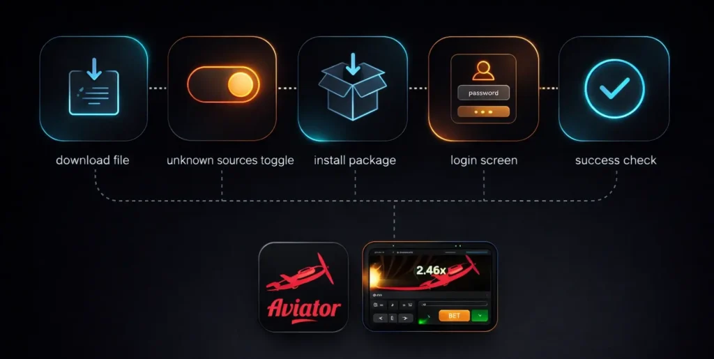 the Aviator Game APK on your phone