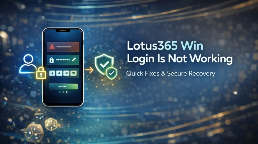 Lotus365 Win Login is not working? 5 Quick Fixes to Get Back in the Game