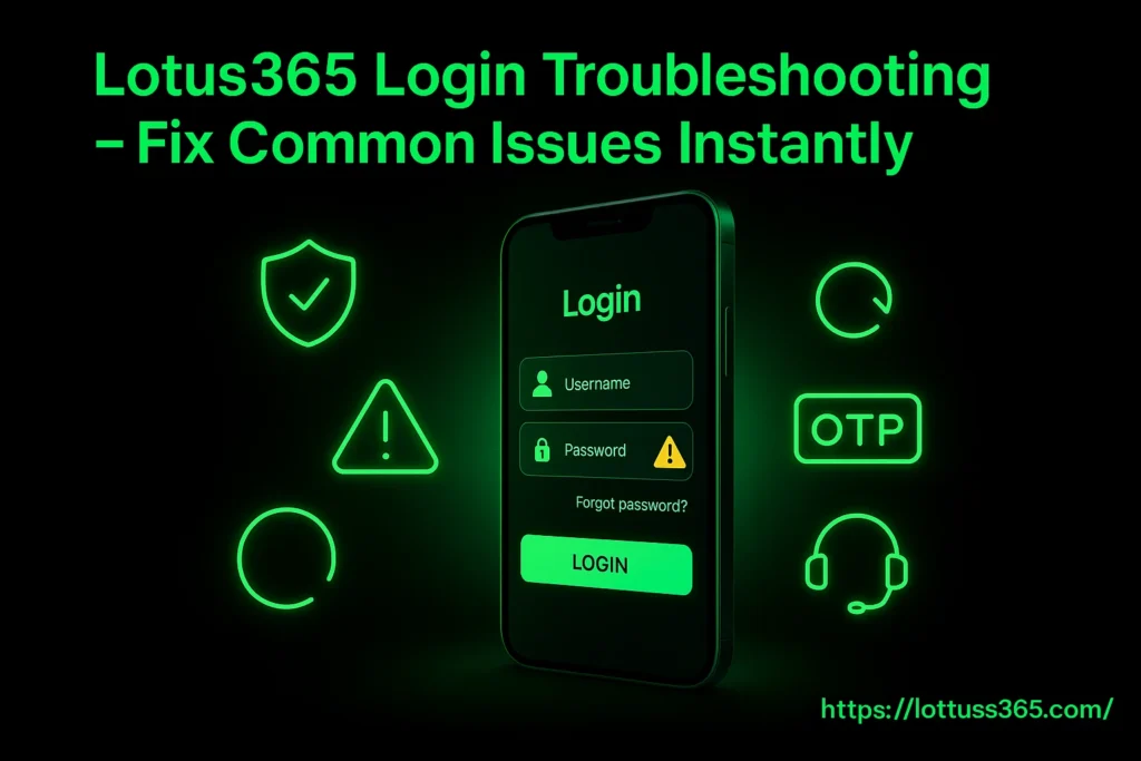 Lotus365 Login Issues Troubleshooting