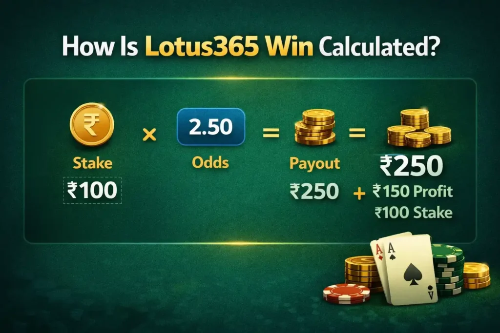 How Is Lotus365 Win Calculated?